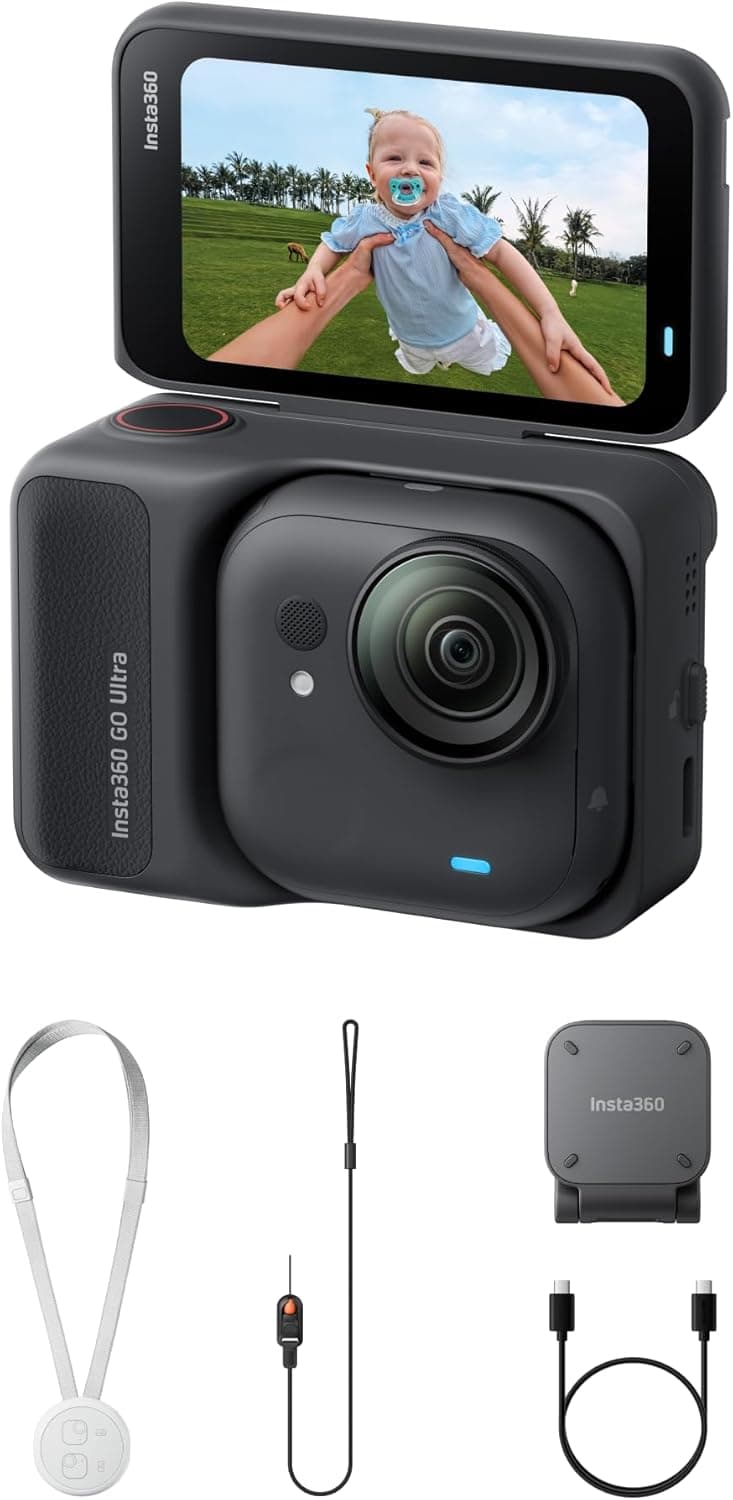 دوربین Insta360 GO Ultra مشکی نیمهشب بسته تولید محتوا همراه Mini 2-in-1 Tripod 2.0، Quick Release Mount و Pivot Stand دوربین Insta360 GO Ultra مشکی نیمهشب بسته تولید محتوا همراه Mini 2-in-1 Tripod 2.0، Quick Release Mount و Pivot Stand