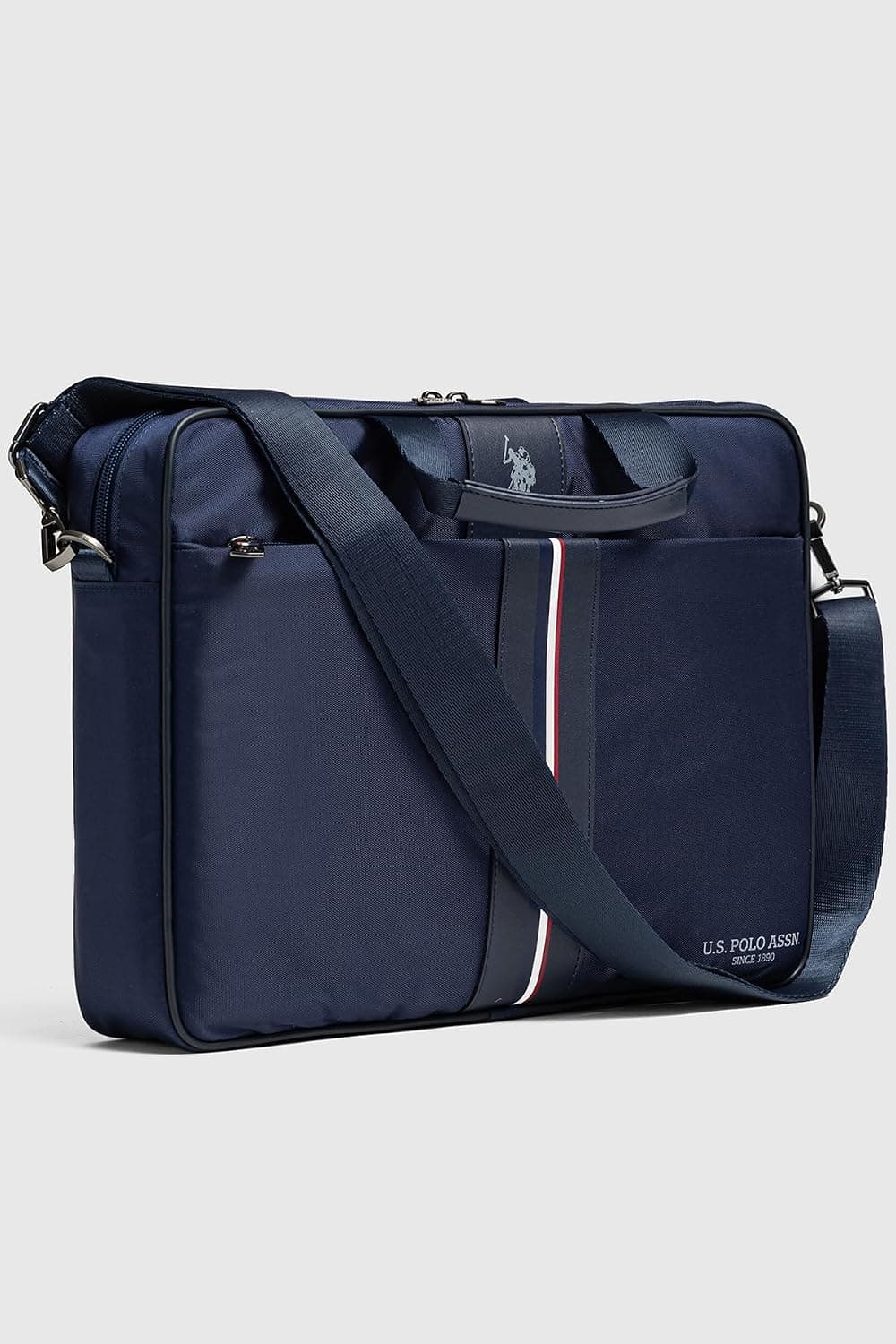 کیف لپتاپ و اسناد سرمهای U.S. POLO ASSN. 15.6 اینچی با بند شانهای مدل 26058 کیف لپتاپ و اسناد سرمهای U.S. POLO ASSN. 15.6 اینچی با بند شانهای مدل 26058