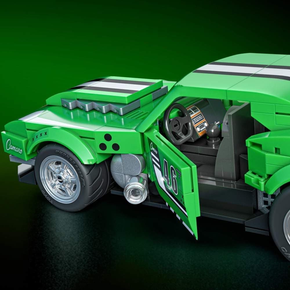 ست ساختنی Mattel Brick Shop Hot Wheels Speed Camaro مدل JFT16 ست ساختنی Mattel Brick Shop Hot Wheels Speed Camaro مدل JFT16