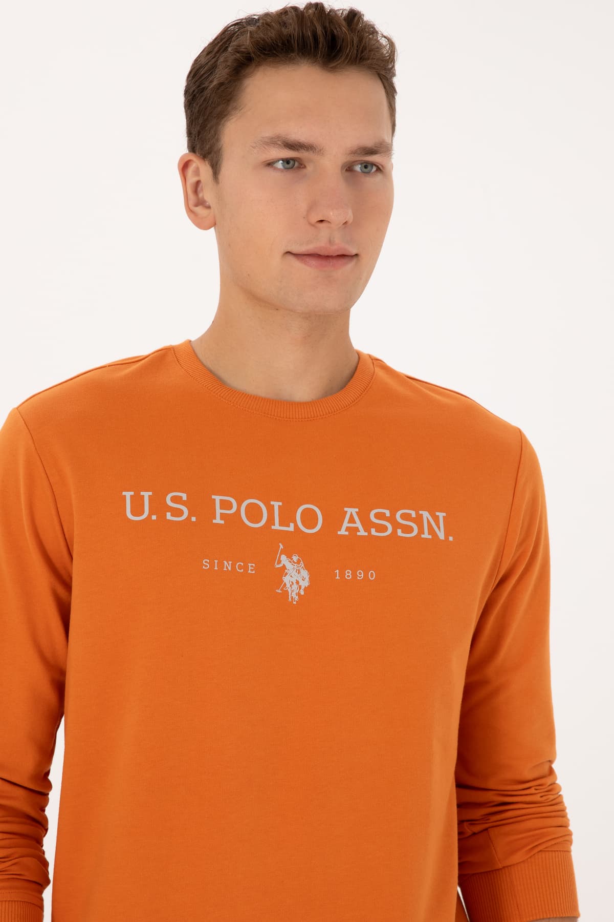 سوئیشرت مردانه U.S. Polo Assn. فیت معمولی یقه گرد مسی نازک مدل 50313743-VR182 سوئیشرت مردانه U.S. Polo Assn. فیت معمولی یقه گرد مسی نازک مدل 50313743-VR182