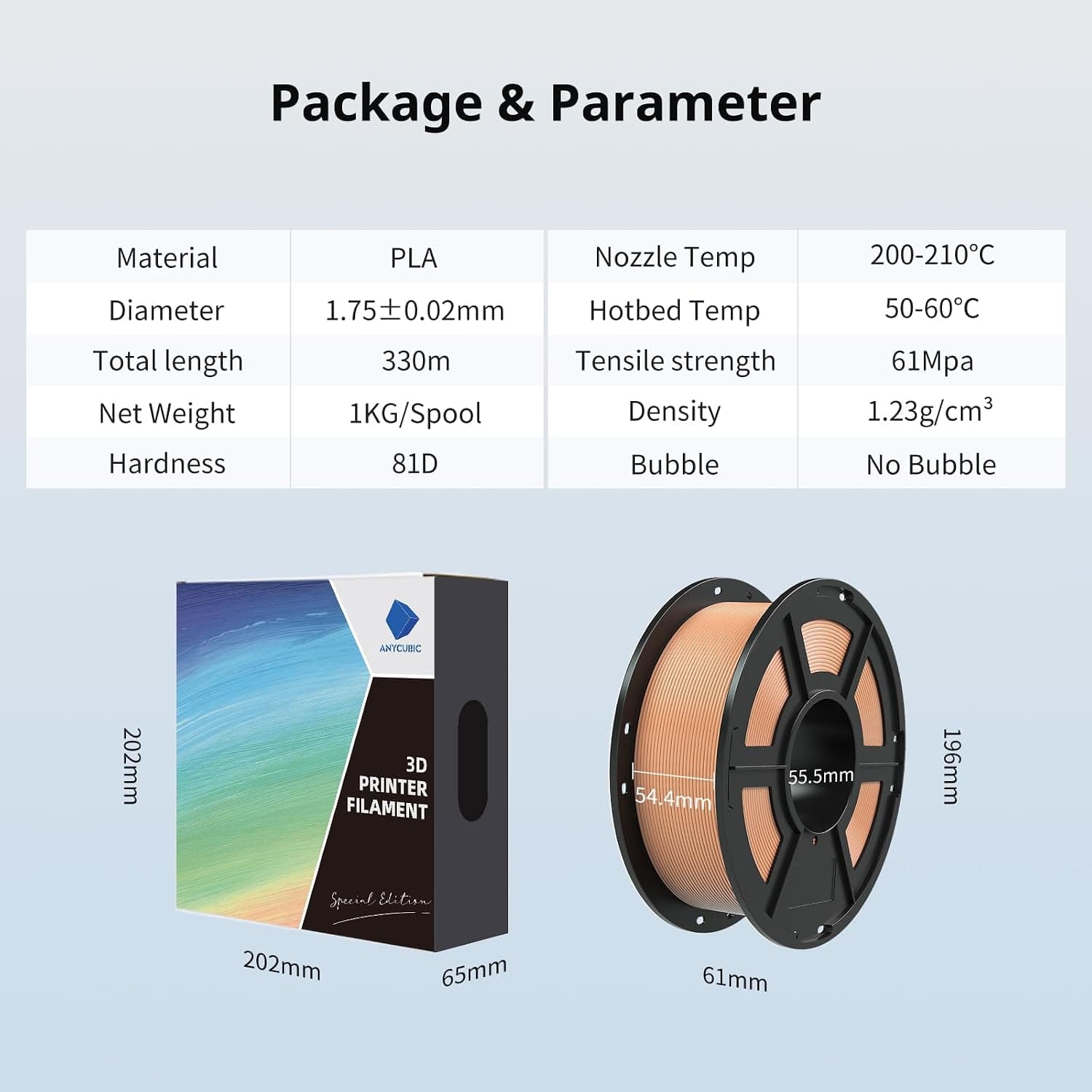 فیلامنت PLA پرینتر سه بعدی Anycubic x Pantone بسته 4kg هلویی بنفش بینستارهای فیلامنت PLA پرینتر سه بعدی Anycubic x Pantone بسته 4kg هلویی بنفش بینستارهای
