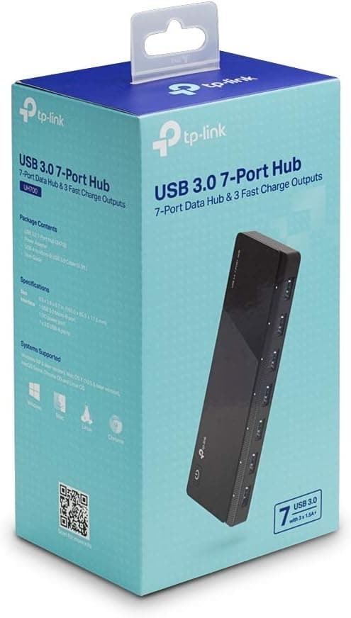 هاب TP-Link هفت پورت USB 3.0 مدل UH700 هاب TP-Link هفت پورت USB 3.0 مدل UH700