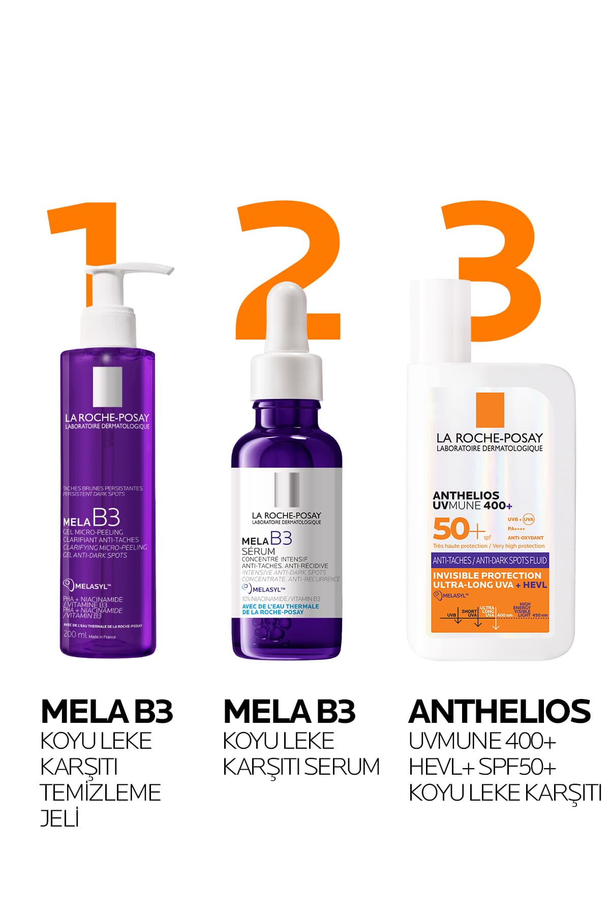 ضدآفتاب صورت پوستهای لکدار La Roche Posay Anthelios Uvmune فلوئید ضدلک با محافظت بالا SPF50+ 50ml ضدآفتاب صورت پوستهای لکدار La Roche Posay Anthelios Uvmune فلوئید ضدلک با محافظت بالا SPF50+ 50ml