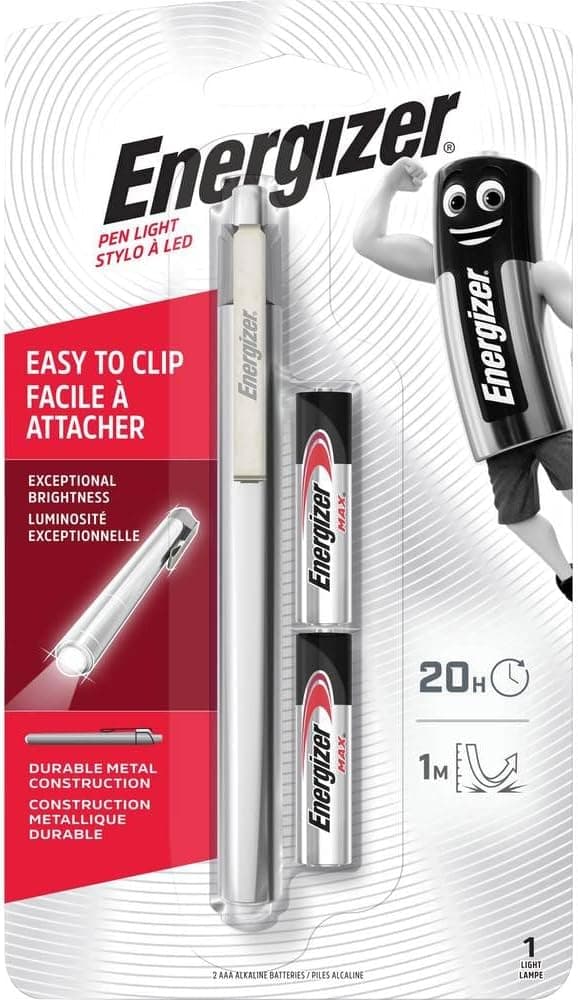 چراغقوه قلمی فلزی LED Energizer مدل PLM22 چراغقوه قلمی فلزی LED Energizer مدل PLM22