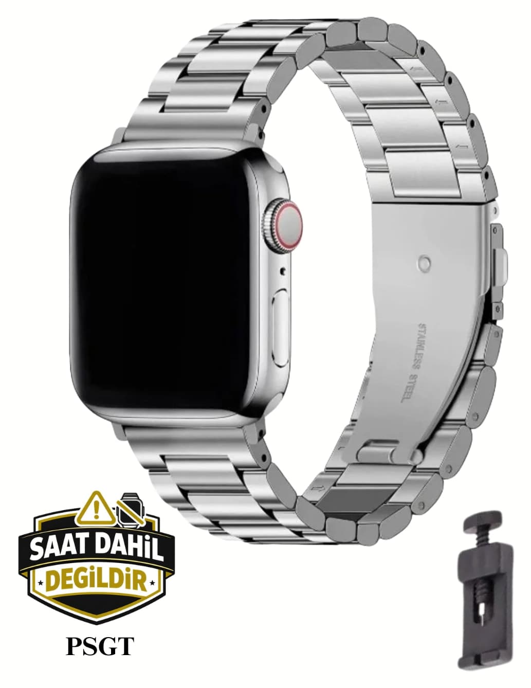 بند ساعت PSGT سازگار با Apple Watch S10 S11 -46mm (42/44/45/49)mm استیل ضدزنگ Modernfit بند ساعت PSGT سازگار با Apple Watch S10 S11 -46mm (42/44/45/49)mm استیل ضدزنگ Modernfit
