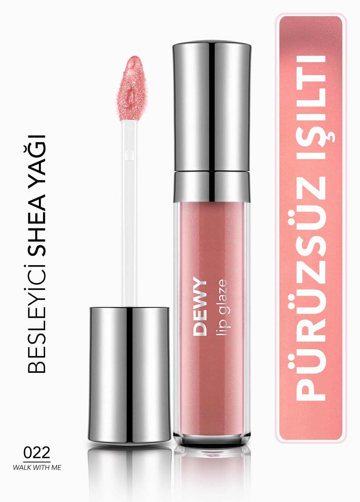 براقکننده لب Flormar مدل Dewy Lip Glaze مرطوبکننده نیمهشفاف صورتی ملایم 014 براقکننده لب Flormar مدل Dewy Lip Glaze مرطوبکننده نیمهشفاف صورتی ملایم 014