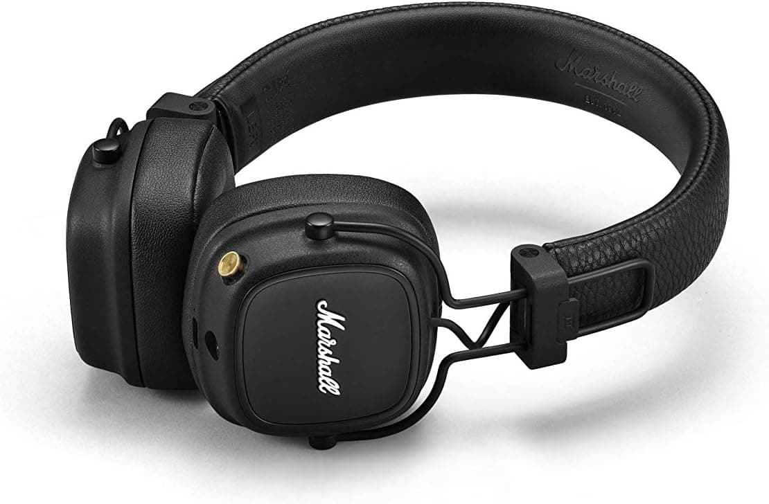هدفون بلوتوثی بیسیم تاشو Marshall ۸۰ ساعت پخش مدل Major IV مشکی هدفون بلوتوثی بیسیم تاشو Marshall ۸۰ ساعت پخش مدل Major IV مشکی
