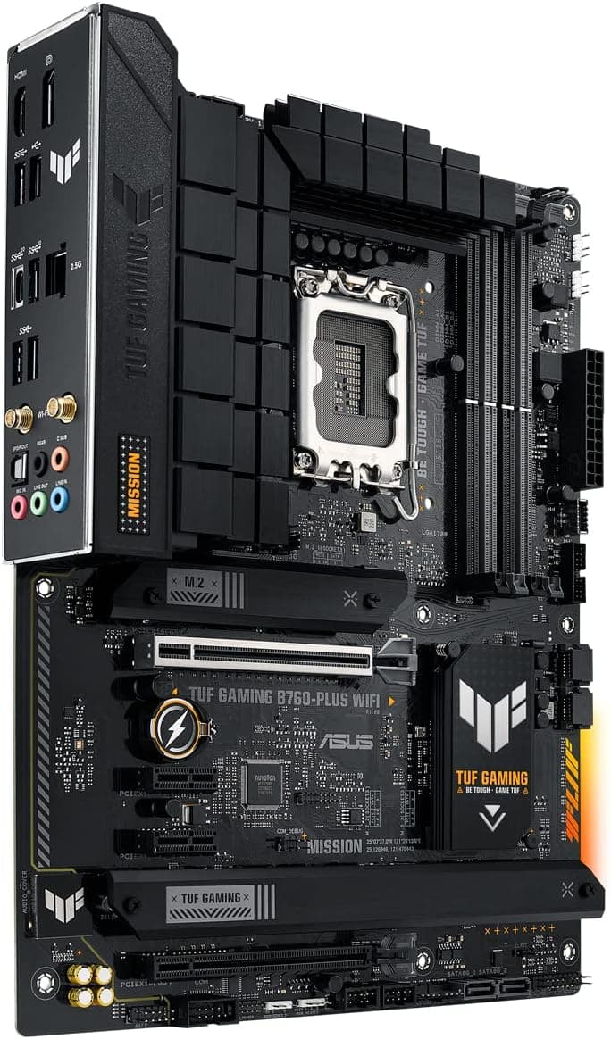 مادربورد ASUS TUF Gaming مدل B760-PLUS WiFi سوکت LGA 1700 مشکی مادربورد ASUS TUF Gaming مدل B760-PLUS WiFi سوکت LGA 1700 مشکی