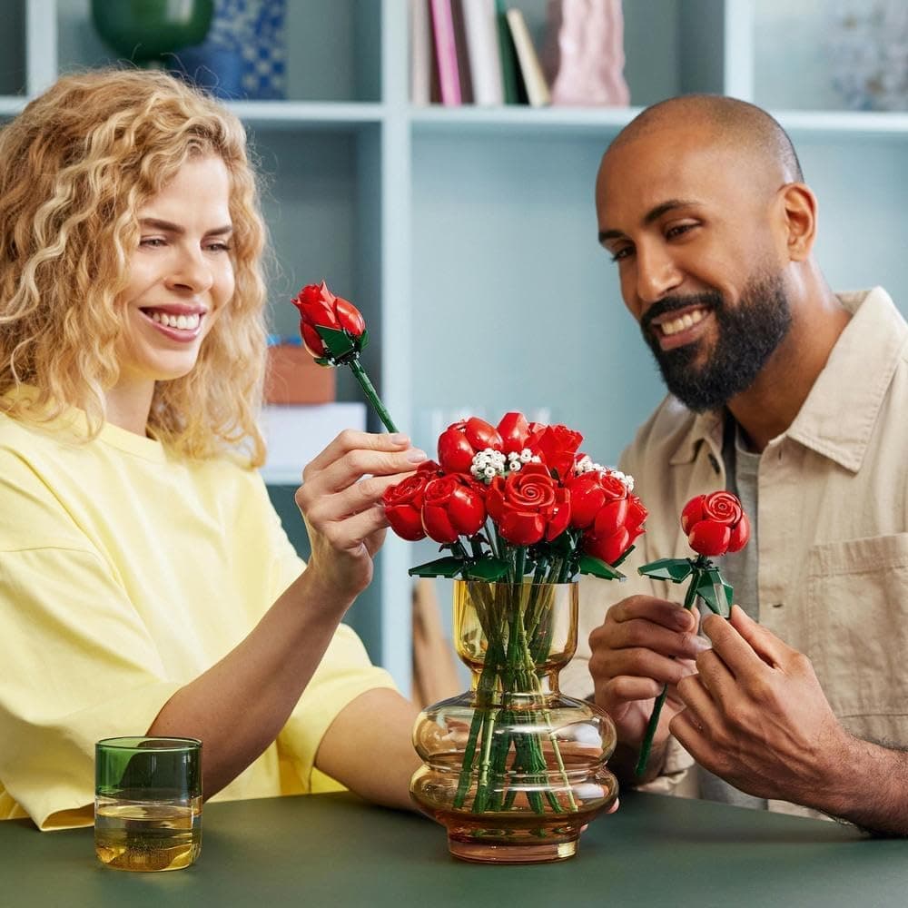 لگو Botanicals دسته گل رز مدل 10328 لگو Botanicals دسته گل رز مدل 10328