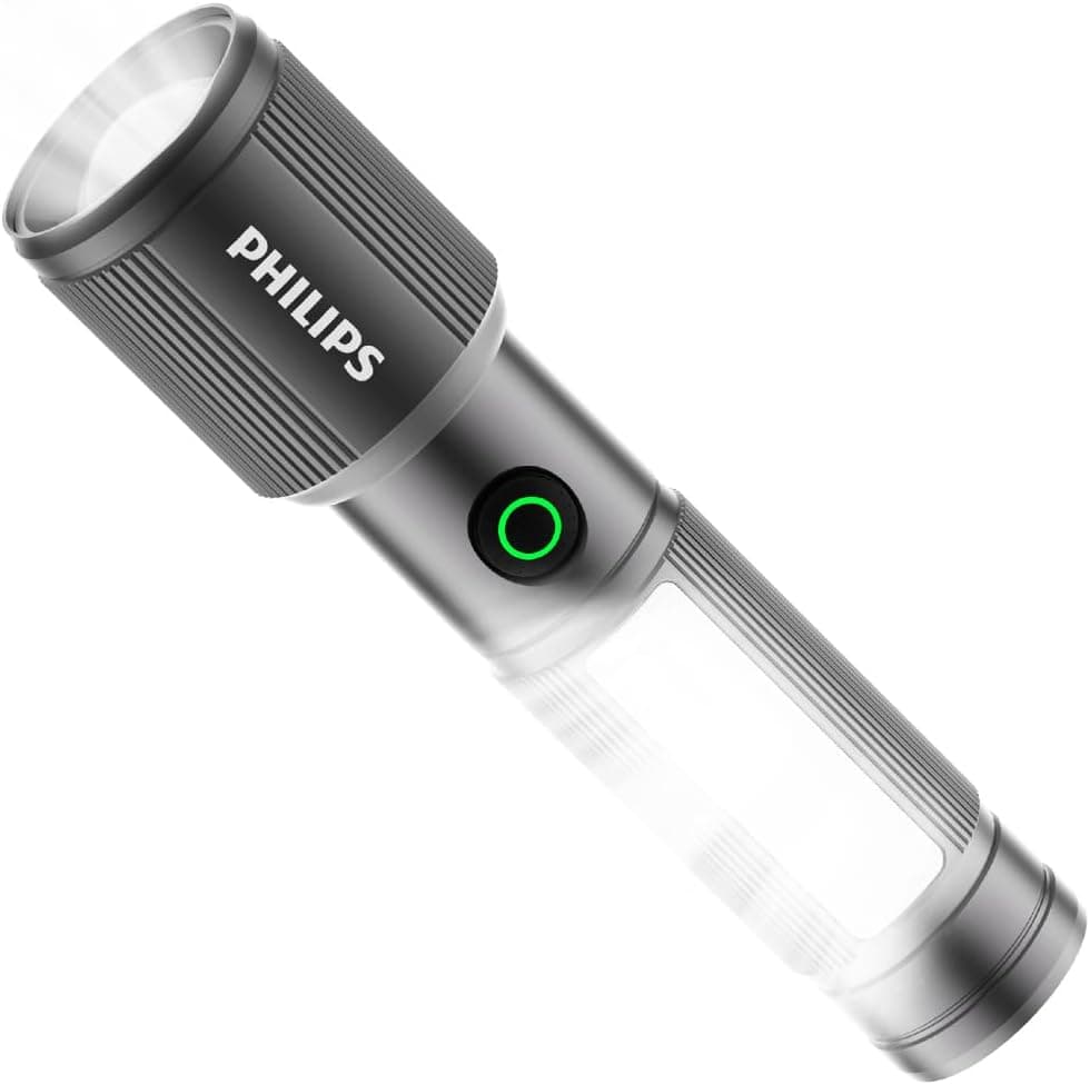 چراغ قوه شارژی Philips با آهنربا و نور جانبی 7 وات 330 لومن چراغ قوه شارژی Philips با آهنربا و نور جانبی 7 وات 330 لومن