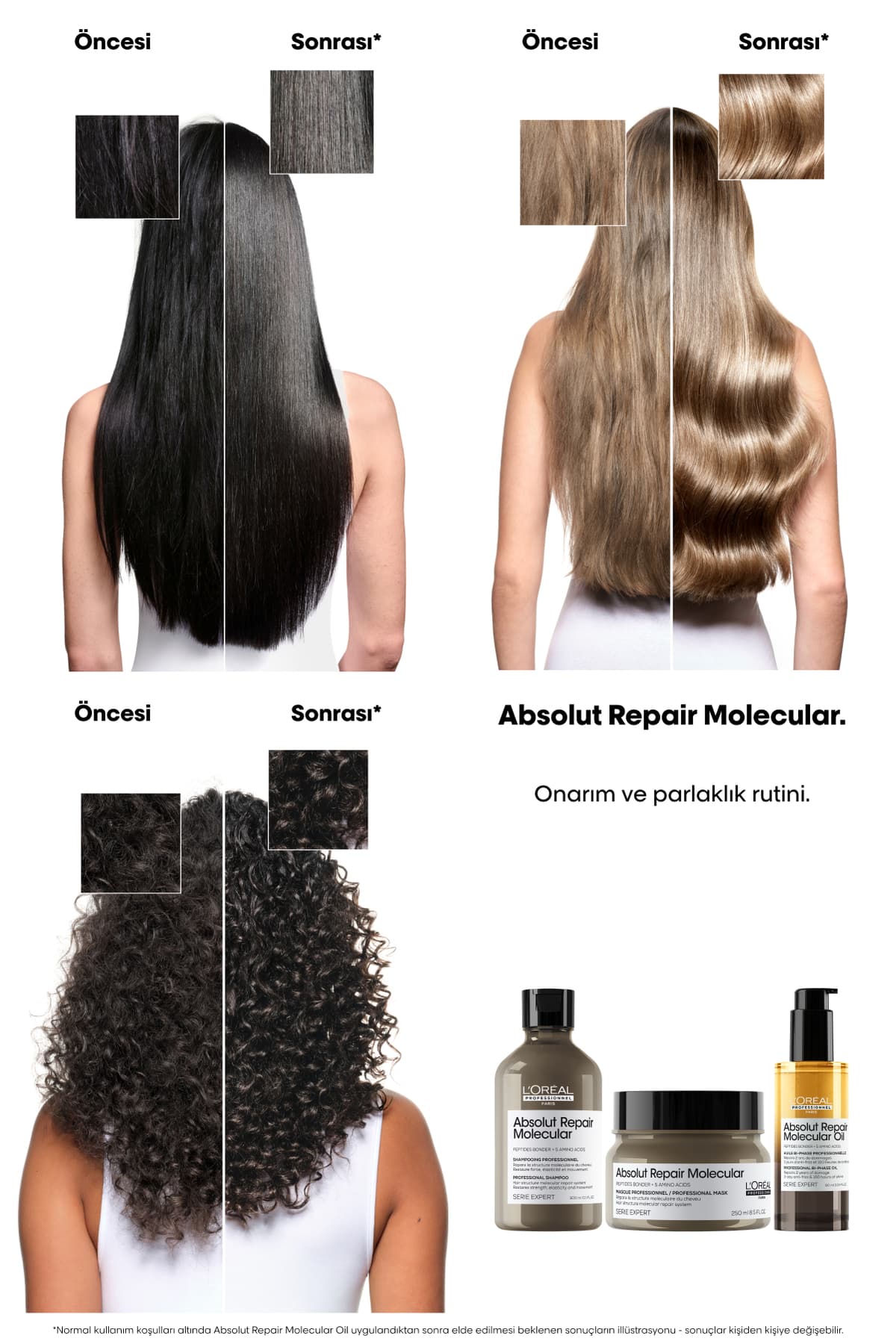 روغن مو حرفهای L'oreal Professionnel Serie Expert Absolut Repair Molecular دو فاز 30 ml روغن مو حرفهای L'oreal Professionnel Serie Expert Absolut Repair Molecular دو فاز 30 ml