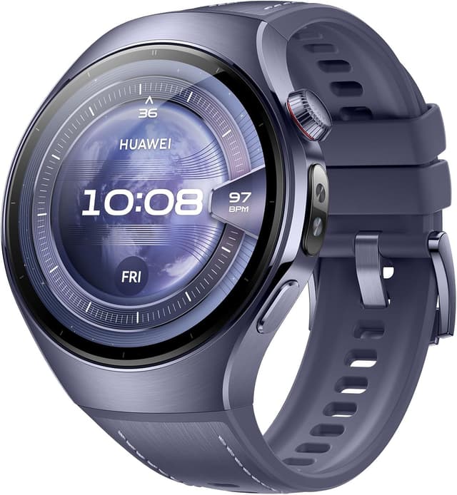 ساعت هوشمند HUAWEI WATCH 5 با فناوری سنجش چندگانه X-TAP، بنفش متالیک ساعت هوشمند HUAWEI WATCH 5 با فناوری سنجش چندگانه X-TAP، بنفش متالیک