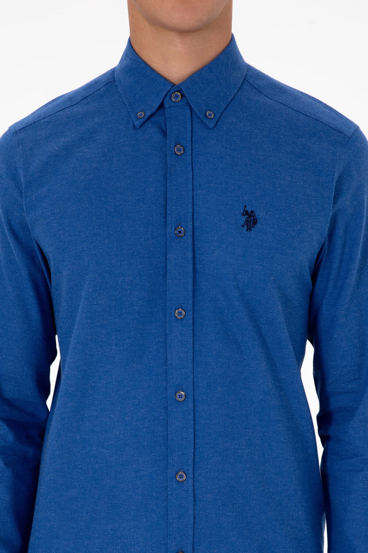 پیراهن مردانه U.S. Polo Assn. آبی آستین بلند بیسیک مدل 50316721-VR212 پیراهن مردانه U.S. Polo Assn. آبی آستین بلند بیسیک مدل 50316721-VR212