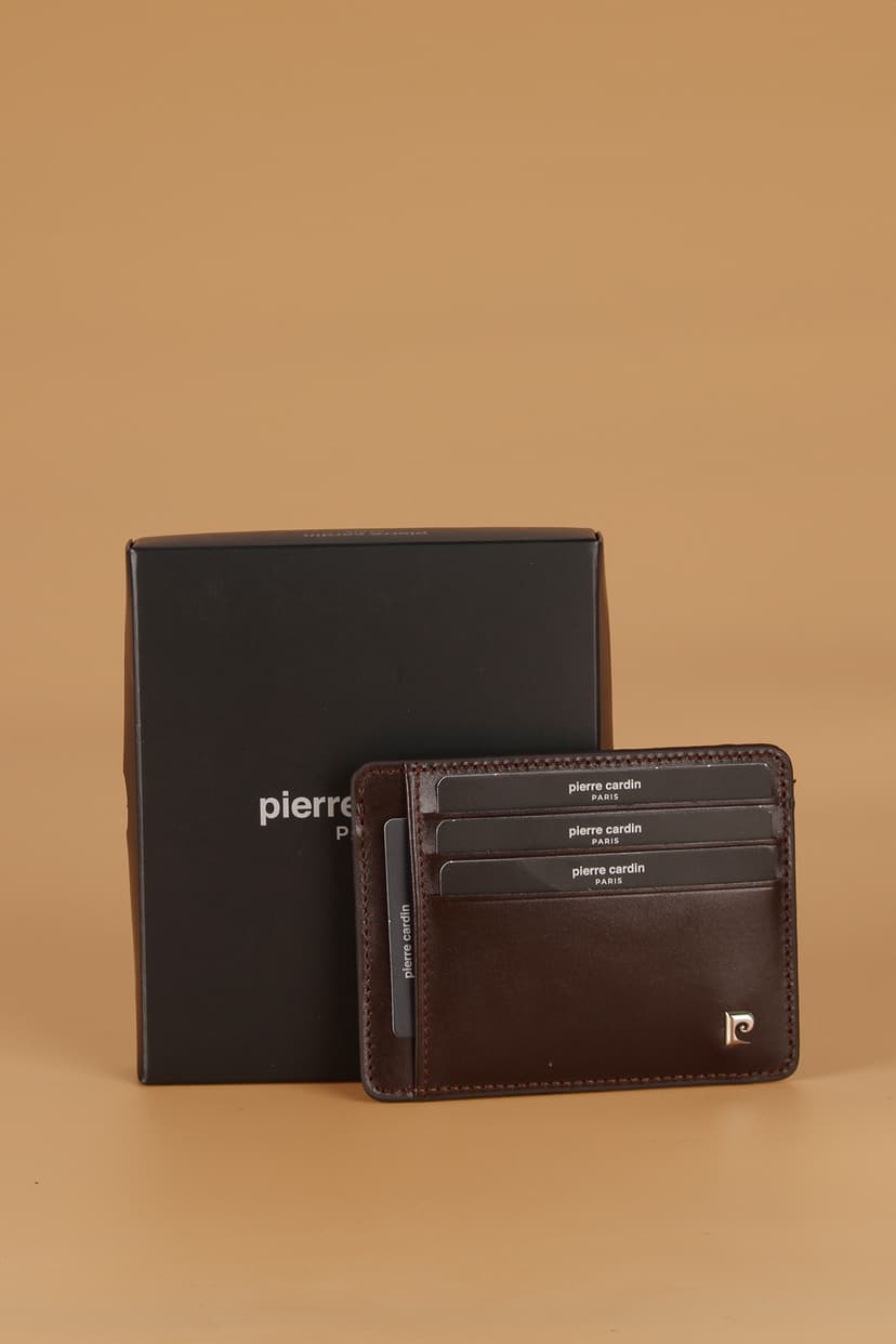 کیف پول مردانه Pierre Cardin چرم طبیعی کارتخوان قهوهای آنیلین مدل 0422 کیف پول مردانه Pierre Cardin چرم طبیعی کارتخوان قهوهای آنیلین مدل 0422