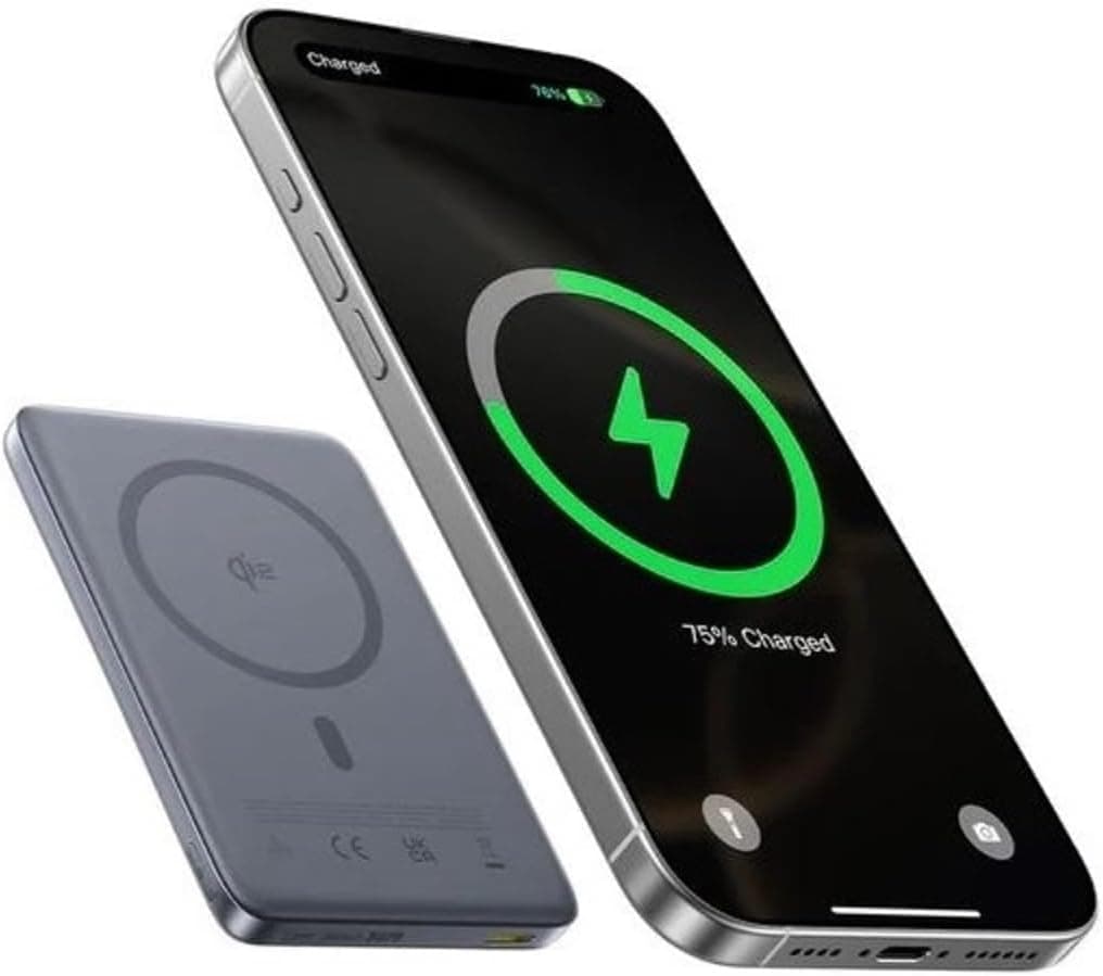 پاوربانک Baseus PicoGo فوق نازک بیسیم Qi2 MagSafe شارژ سریع 10000mAh خاکستری پاوربانک Baseus PicoGo فوق نازک بیسیم Qi2 MagSafe شارژ سریع 10000mAh خاکستری