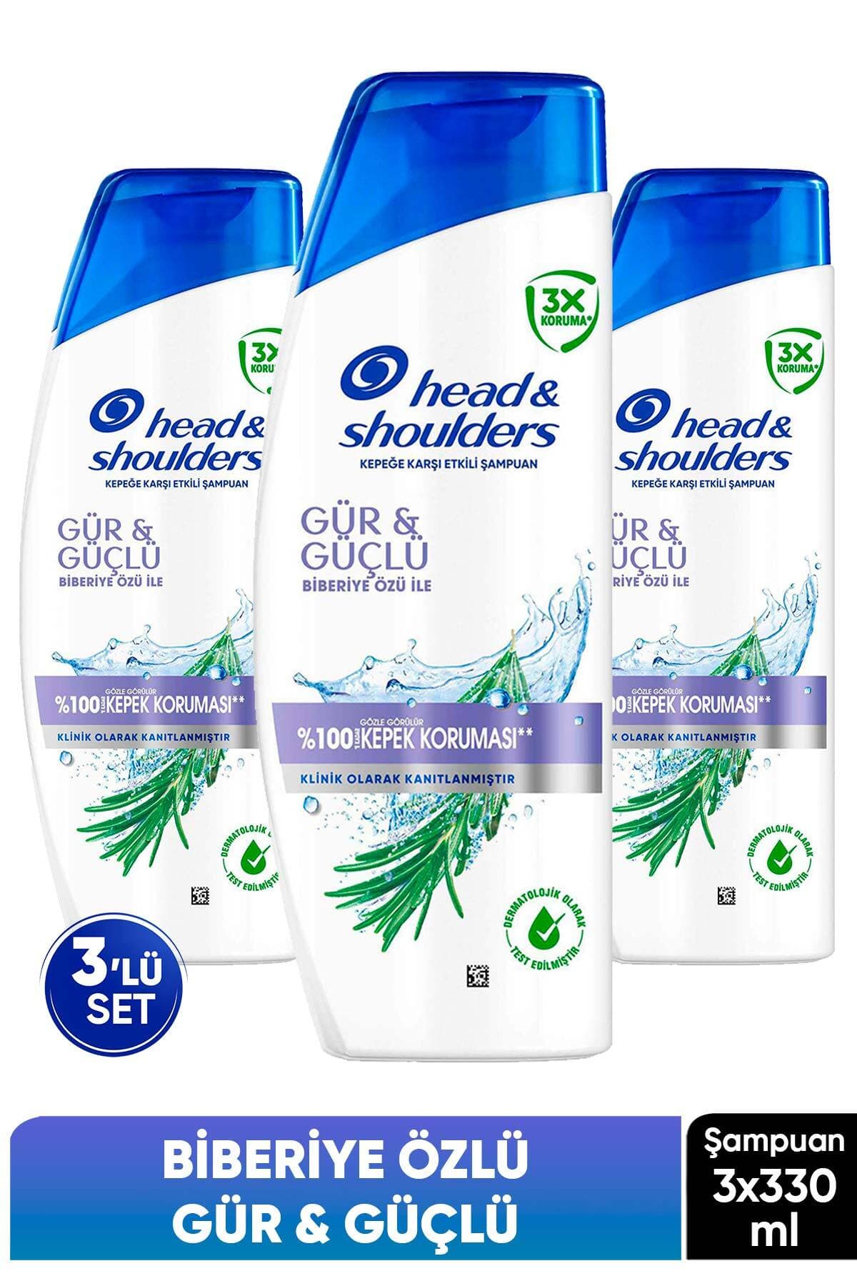 شامپو زنانه Head & Shoulders رزماری ضد شوره برای موهای پرپشت و قوی 3×330ml شامپو زنانه Head & Shoulders رزماری ضد شوره برای موهای پرپشت و قوی 3×330ml
