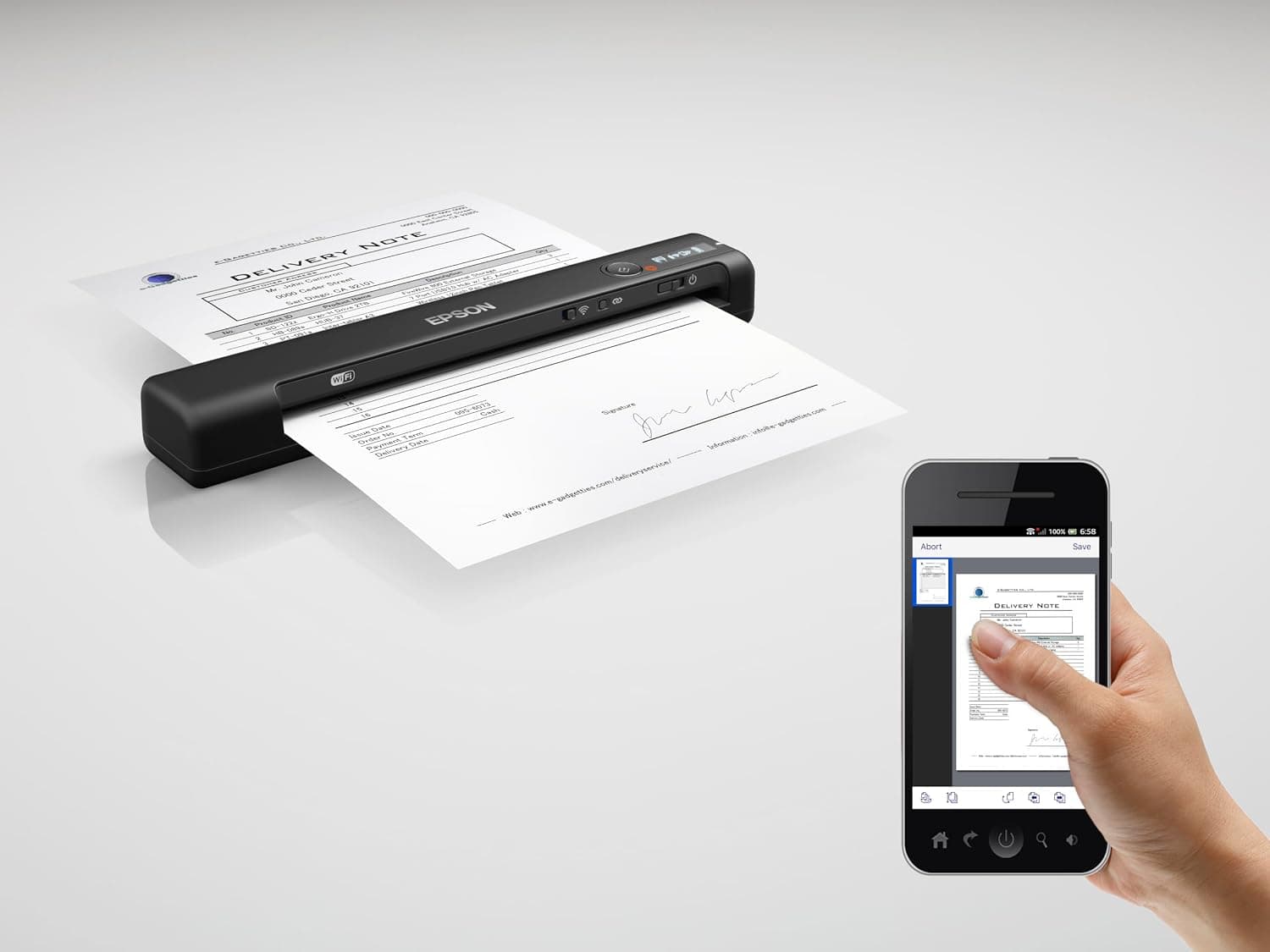 اسکنر Epson WorkForce ES-60W اسکنر Epson WorkForce ES-60W