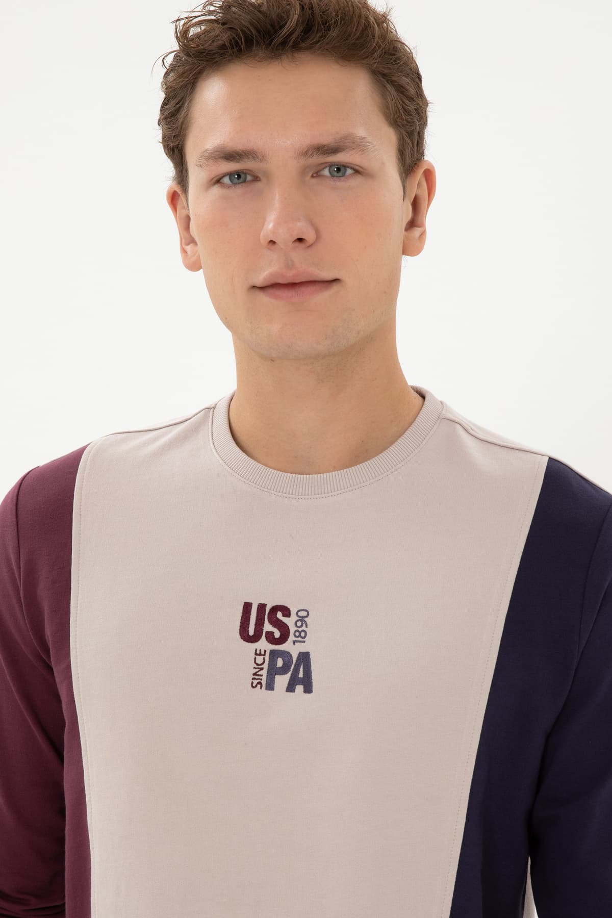 سویشرت مردانه U.S. Polo Assn. یقهگرد نازک فیت معمولی سنگی مدل 50316379-VR049 سویشرت مردانه U.S. Polo Assn. یقهگرد نازک فیت معمولی سنگی مدل 50316379-VR049