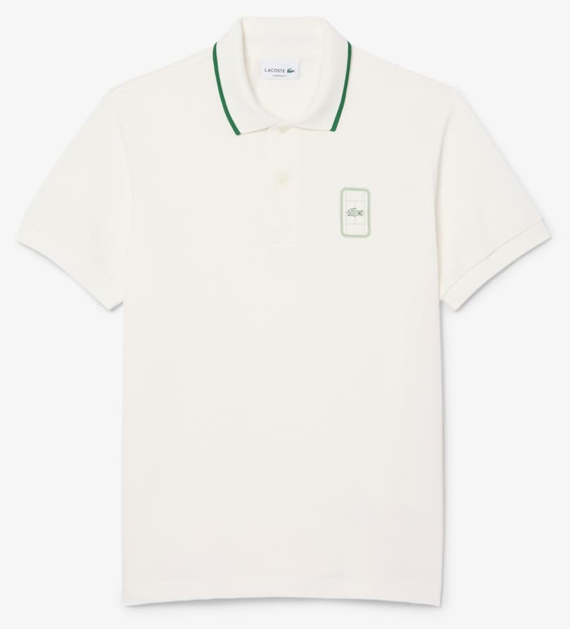 پولوشرت مردانه Lacoste فیت کلاسیک سفید پولوشرت مردانه Lacoste فیت کلاسیک سفید