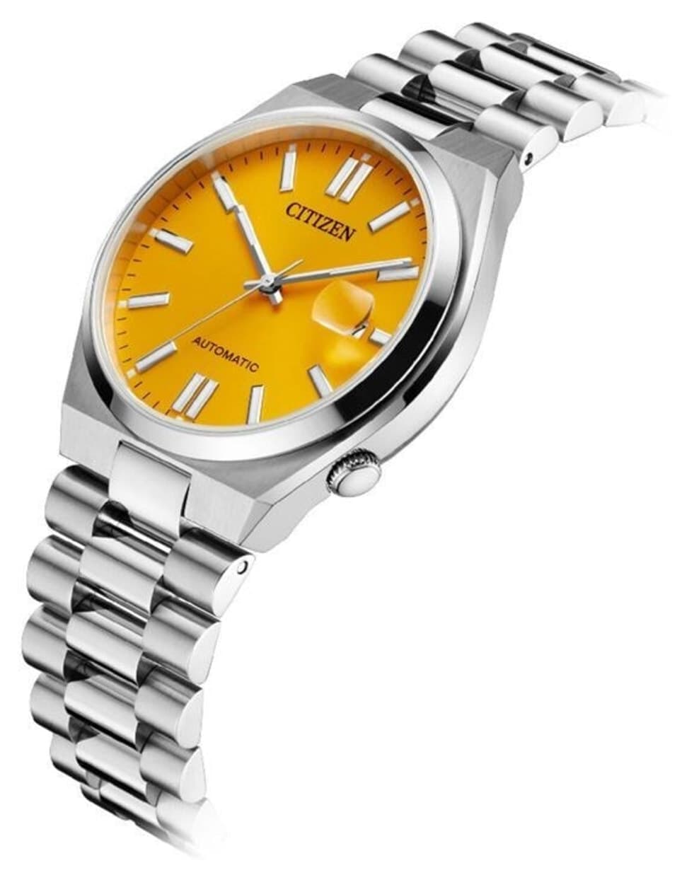 ساعت مچی مردانه Citizen اتوماتیک فولادی صفحه زرد 40 mm مدل Tsuyosa NJ0150-81Z ساعت مچی مردانه Citizen اتوماتیک فولادی صفحه زرد 40 mm مدل Tsuyosa NJ0150-81Z