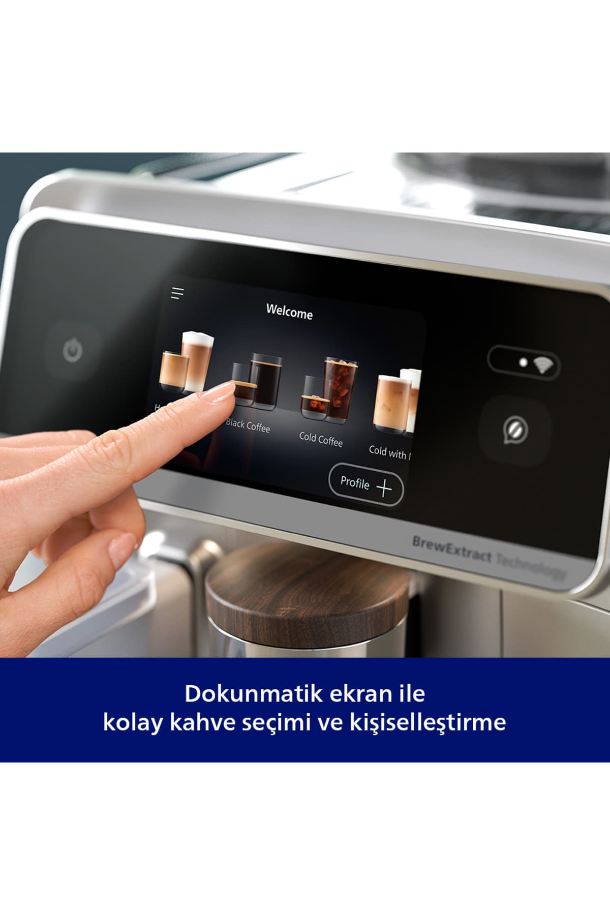 دستگاه قهوهساز Philips سری 8000 Café Aromis با 54 نوشیدنی مختلف مدل EP8757/20 دستگاه قهوهساز Philips سری 8000 Café Aromis با 54 نوشیدنی مختلف مدل EP8757/20