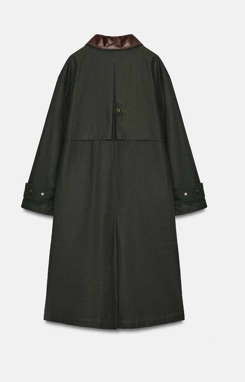 ترنچکت مردانه Zara اورسایز با یقه چرمی کنتراست ZW COLLECTION ترنچکت مردانه Zara اورسایز با یقه چرمی کنتراست ZW COLLECTION