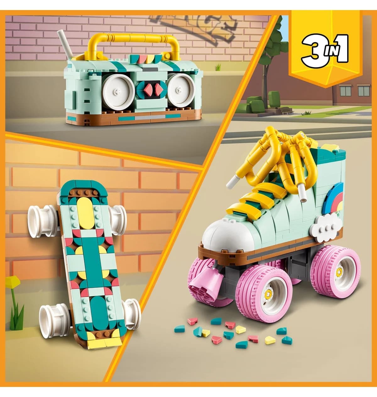 لگو Creator 3 در 1 پاتین رترو مدل 31148 با 342 قطعه لگو Creator 3 در 1 پاتین رترو مدل 31148 با 342 قطعه