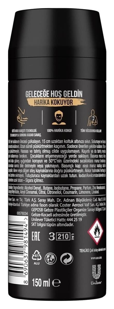 دئودورانت مردانه Axe Dark Temptation 150ml بسته 6 تایی دئودورانت مردانه Axe Dark Temptation 150ml بسته 6 تایی