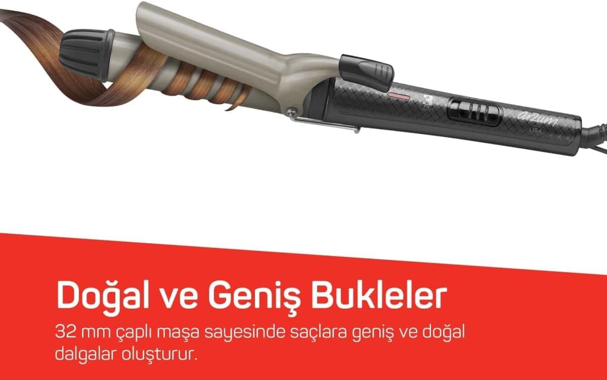 فرکننده مو Arzum Lısa Xl مشکی با دمای حداکثر 200° مدل AR5028 فرکننده مو Arzum Lısa Xl مشکی با دمای حداکثر 200° مدل AR5028