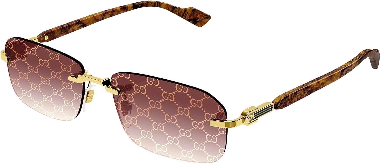عینک آفتابی مردانه Gucci طلایی زرد قرمز مدل GG1221S 56 عینک آفتابی مردانه Gucci طلایی زرد قرمز مدل GG1221S 56