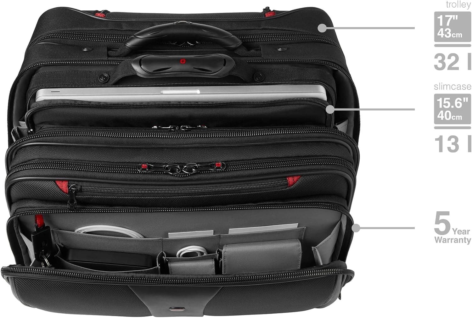 کیف لپ تاپ یونیسکس Wenger چرخدار ۱۷ اینچی مدل Patriot 2-in-1 مشکی کیف لپ تاپ یونیسکس Wenger چرخدار ۱۷ اینچی مدل Patriot 2-in-1 مشکی