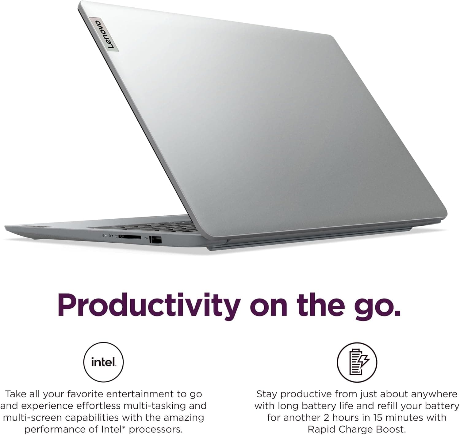 لپتاپ Lenovo Ideapad 1i پردازنده Core i5-1335U رم 16GB خاکستری ابری لپتاپ Lenovo Ideapad 1i پردازنده Core i5-1335U رم 16GB خاکستری ابری
