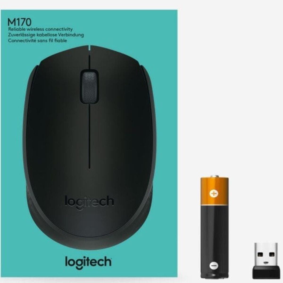 ماوس بیسیم Logitech با گیرنده USB Nano مدل B170 خاکستری ماوس بیسیم Logitech با گیرنده USB Nano مدل B170 خاکستری