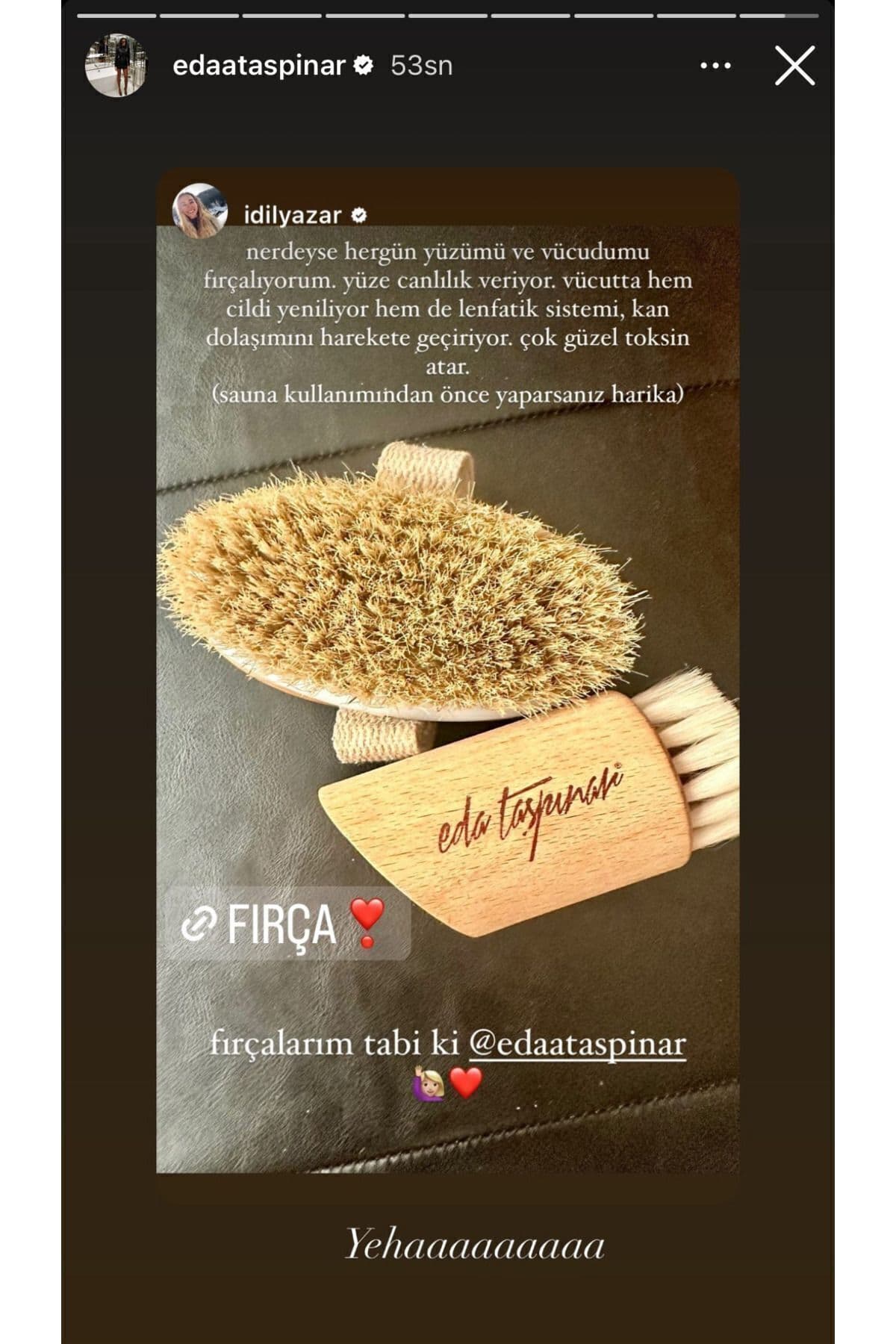 برس موی اسب طبیعی Eda Taşpınar برس موی اسب طبیعی Eda Taşpınar