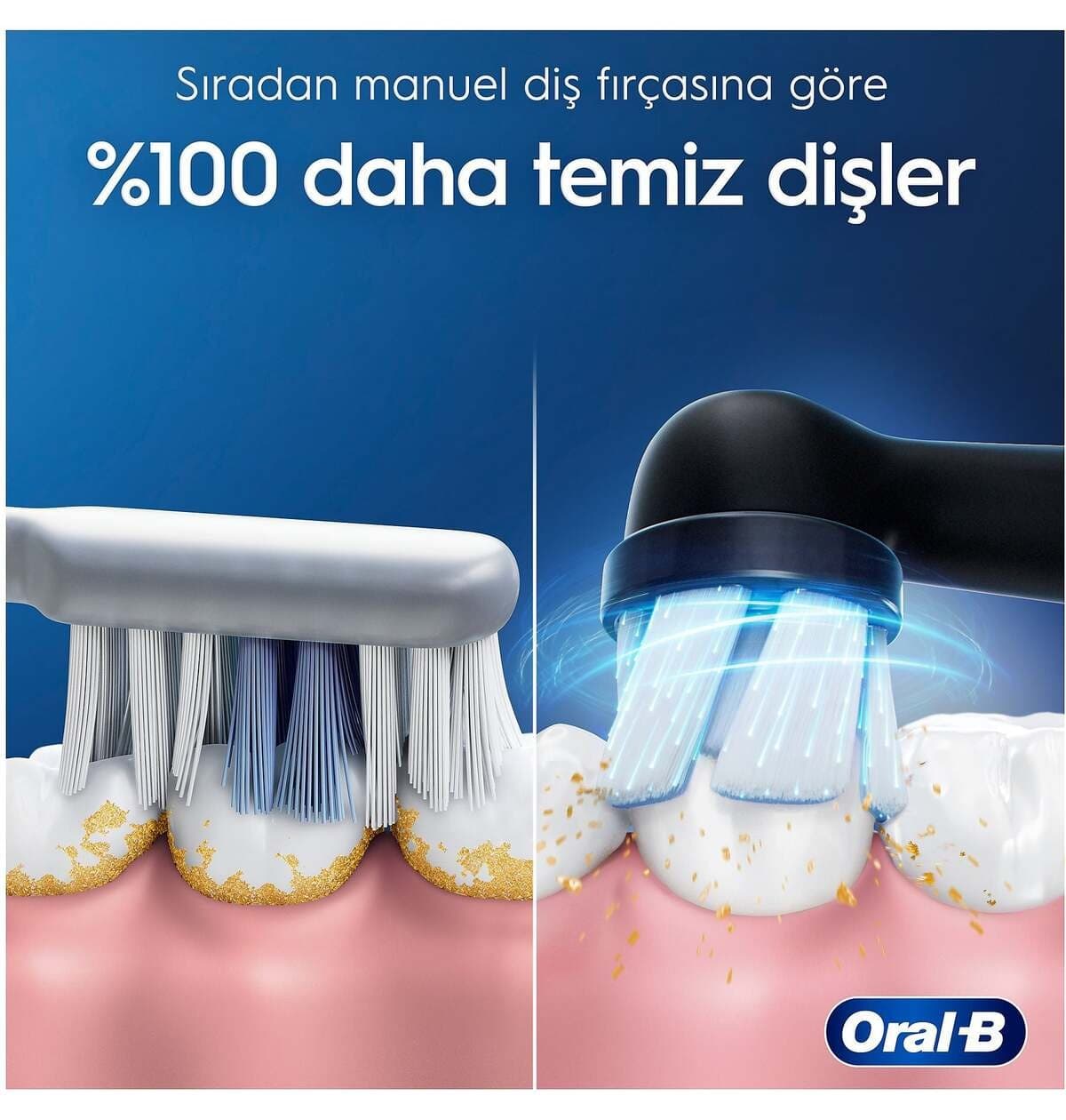 مسواک برقی Oral-B مدل iO2 مشکی شارژی با 2 سر یدکی مسواک برقی Oral-B مدل iO2 مشکی شارژی با 2 سر یدکی