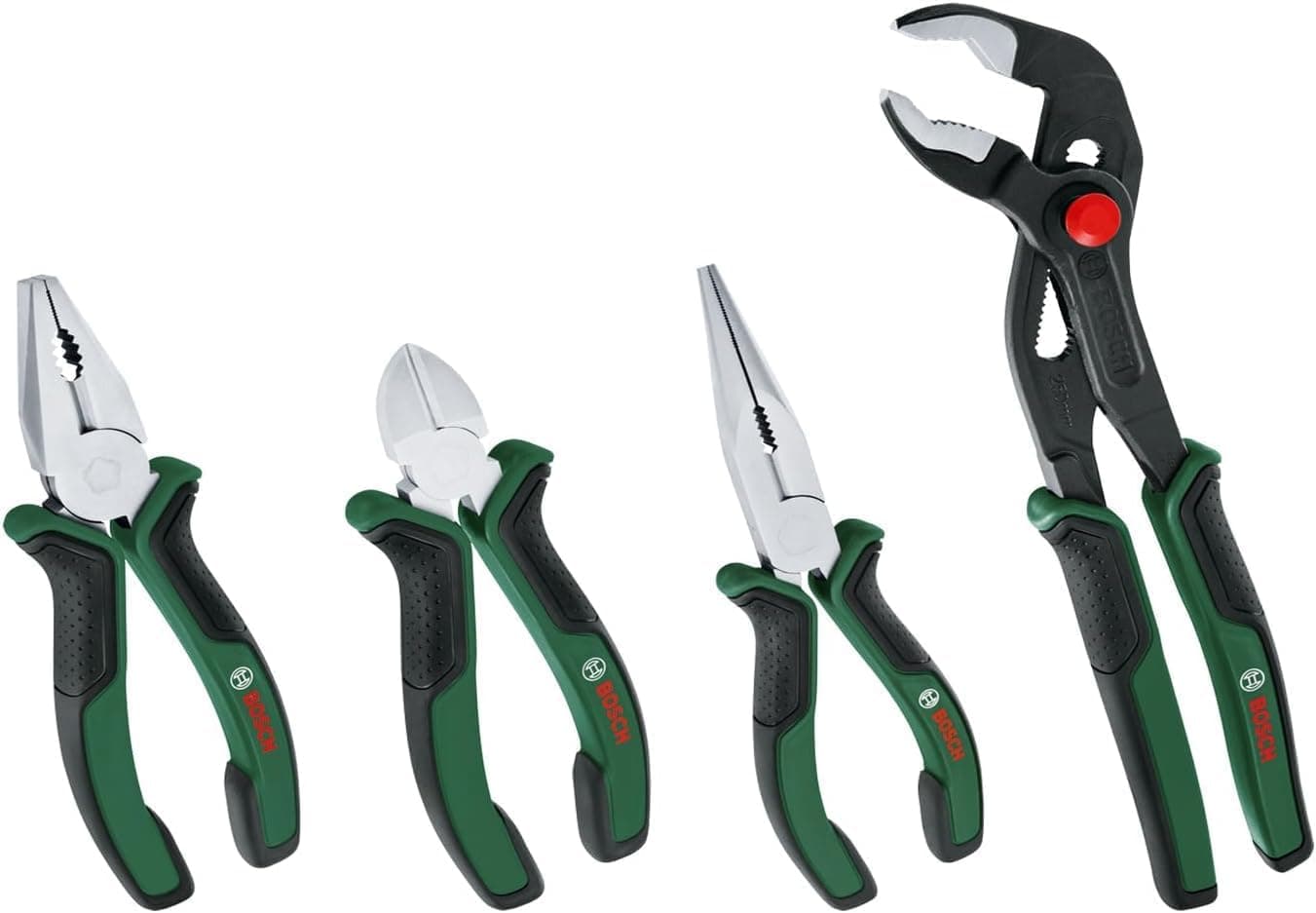 ست انبردست 4 عددی Bosch با دسته نرم ارگونومیک ست انبردست 4 عددی Bosch با دسته نرم ارگونومیک