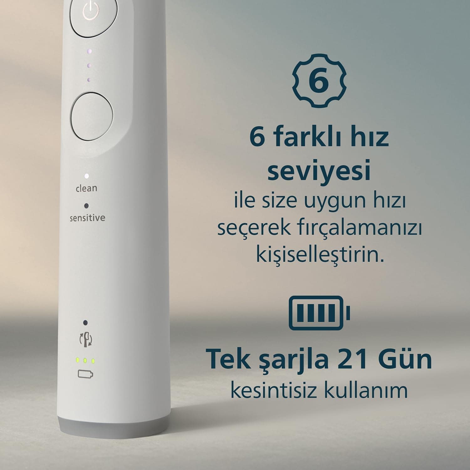 مسواک برقی Philips Sonicare 6100 سفید مدل HX7400/06 مسواک برقی Philips Sonicare 6100 سفید مدل HX7400/06