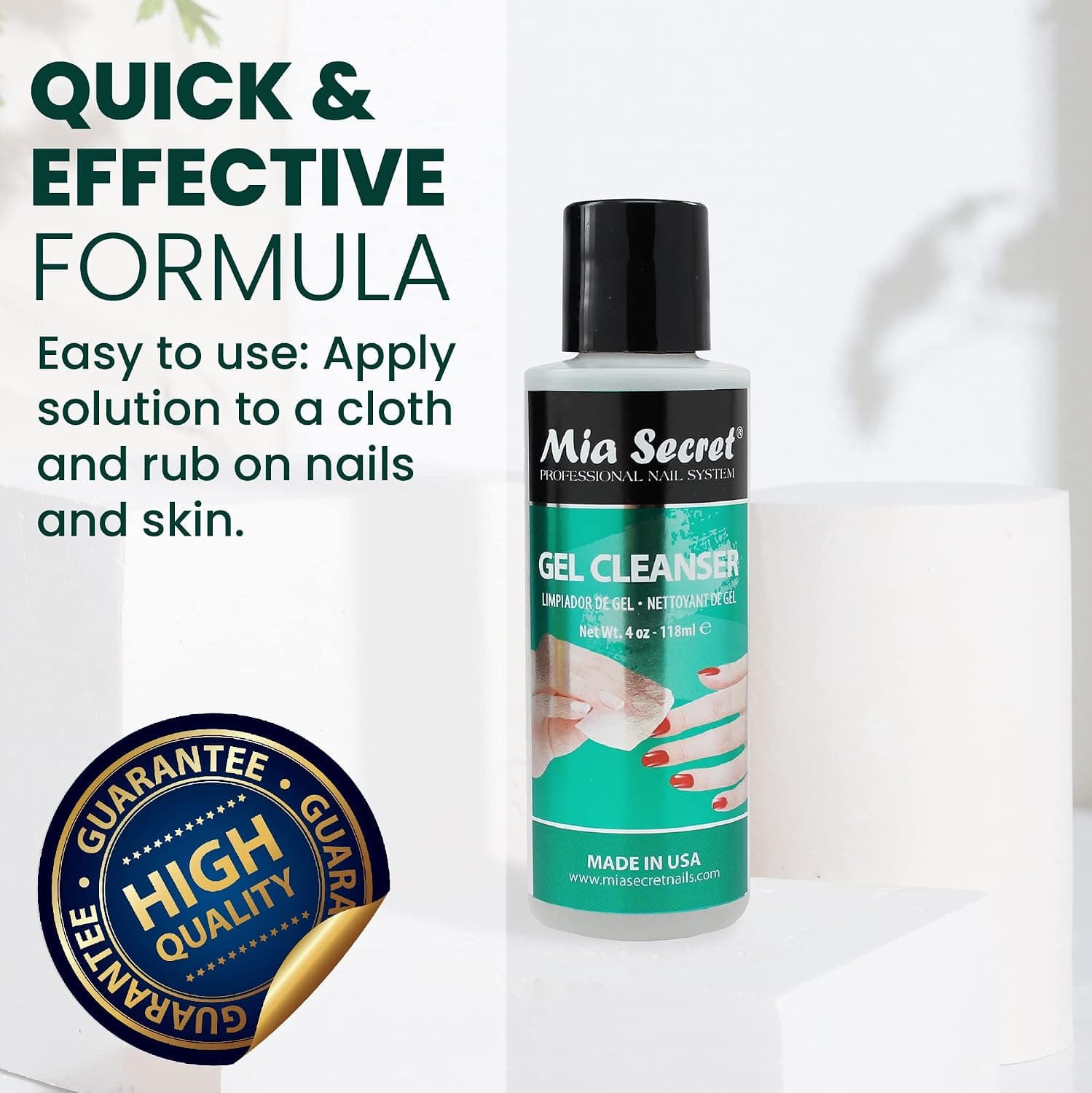 محلول پاککننده ژل ناخن رنگی UV Mia Secret 4oz محلول پاککننده ژل ناخن رنگی UV Mia Secret 4oz