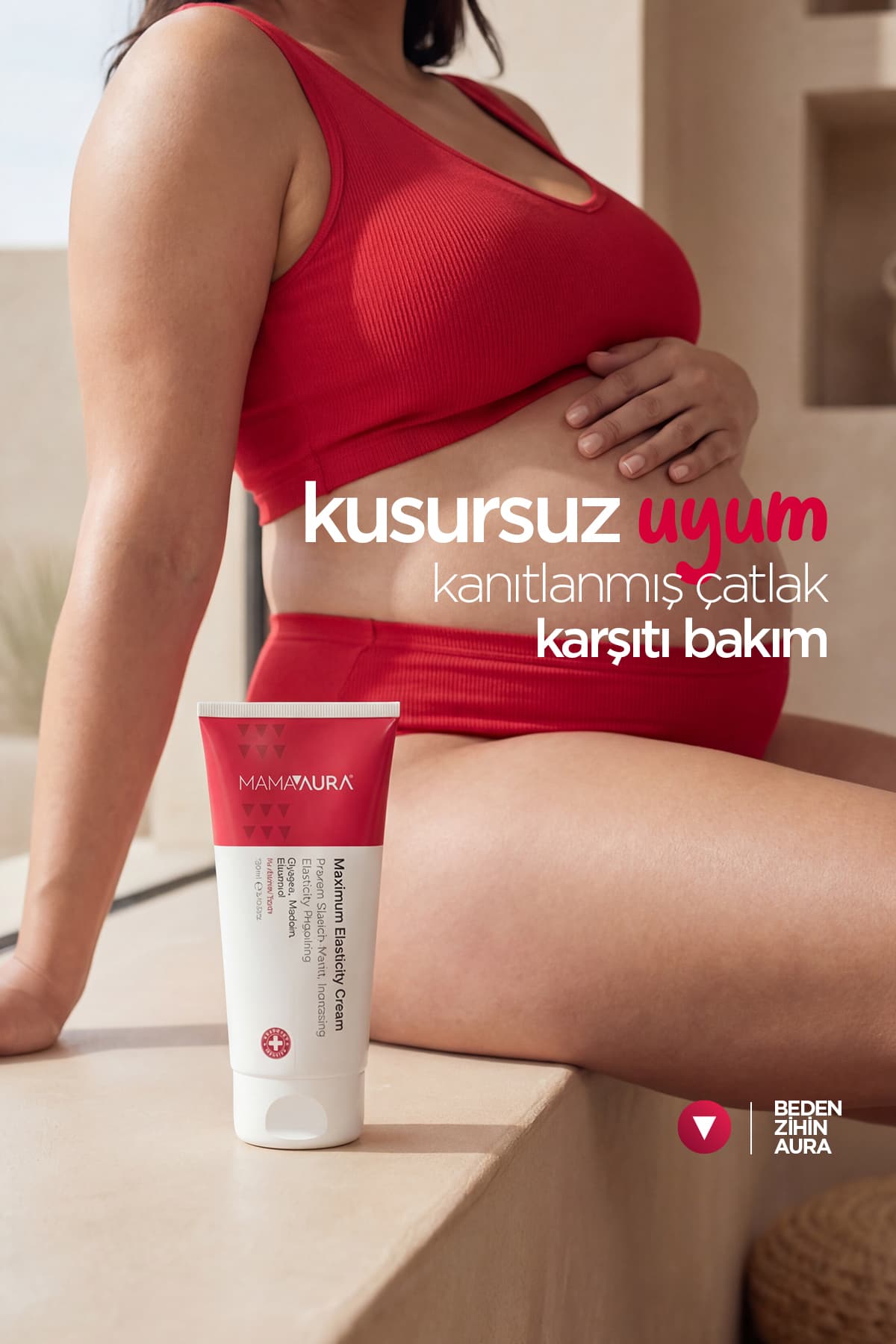 کرم ضد ترک مخصوص بانوان باردار MAMAAURA با کشسانی حداکثری 150 ml کرم ضد ترک مخصوص بانوان باردار MAMAAURA با کشسانی حداکثری 150 ml