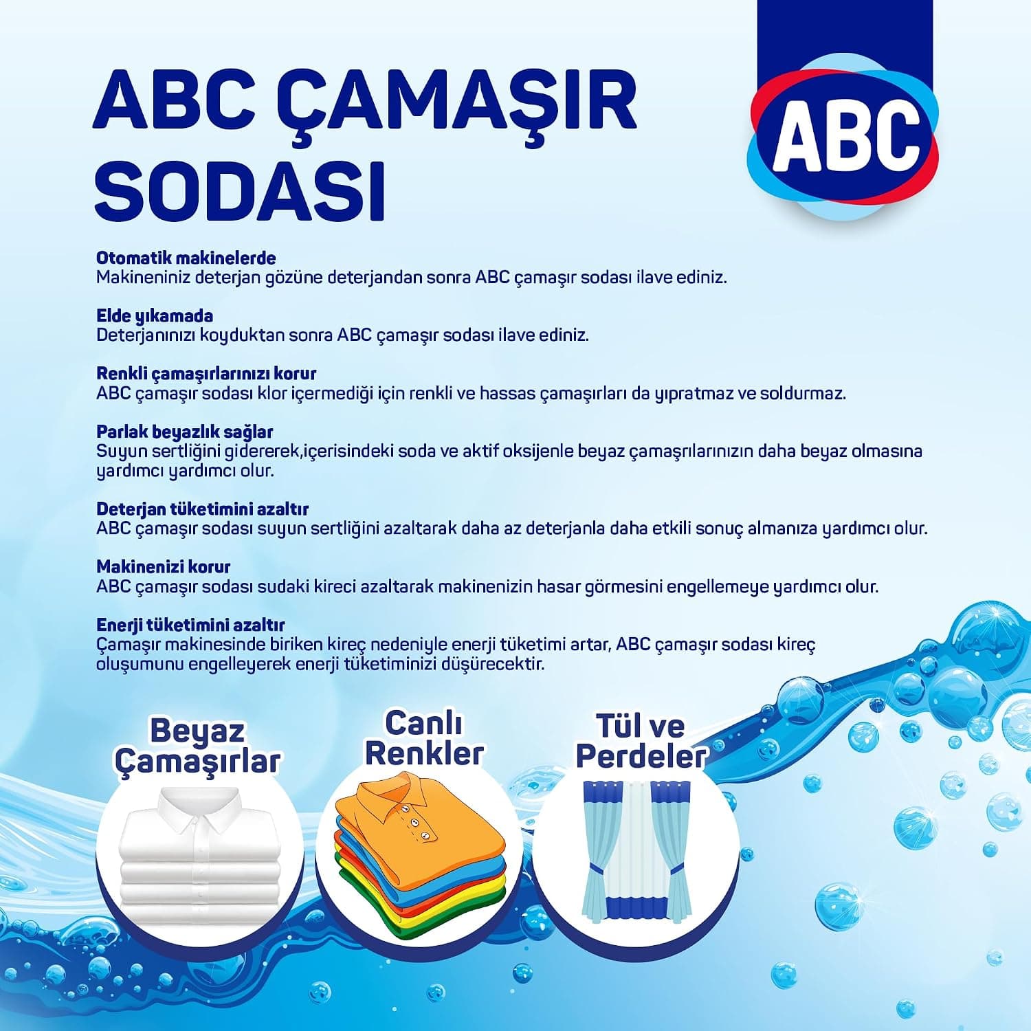 سودای لباسشویی ABC DETERJAN Soda Matik 500 Gr سودای لباسشویی ABC DETERJAN Soda Matik 500 Gr