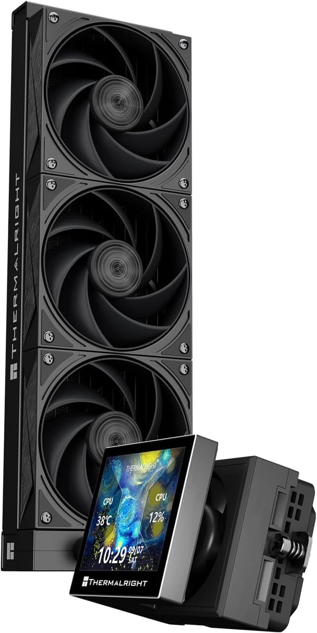 خنککننده مایع CPU Thermalright مشکی صفحه LCD 3.5 اینچی مدل Stream Vision 360 خنککننده مایع CPU Thermalright مشکی صفحه LCD 3.5 اینچی مدل Stream Vision 360