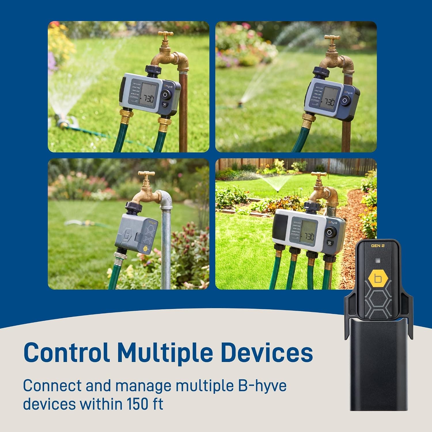 هاب وایفای Orbit B-hyve Gen 2 خاکستری مدل 21027 هاب وایفای Orbit B-hyve Gen 2 خاکستری مدل 21027