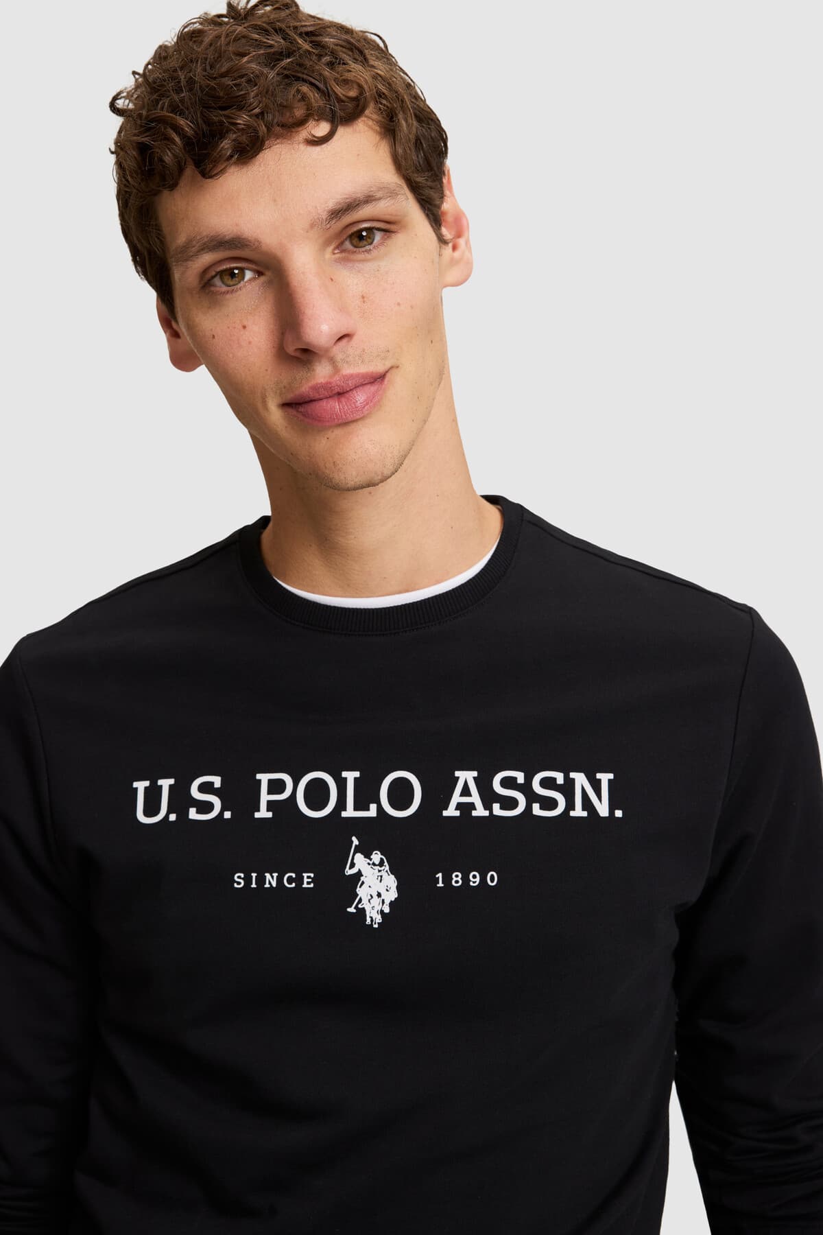 سوئیشرت مردانه U.S. Polo Assn. مشکی بیسیک مدل 50333273-VR046 سوئیشرت مردانه U.S. Polo Assn. مشکی بیسیک مدل 50333273-VR046