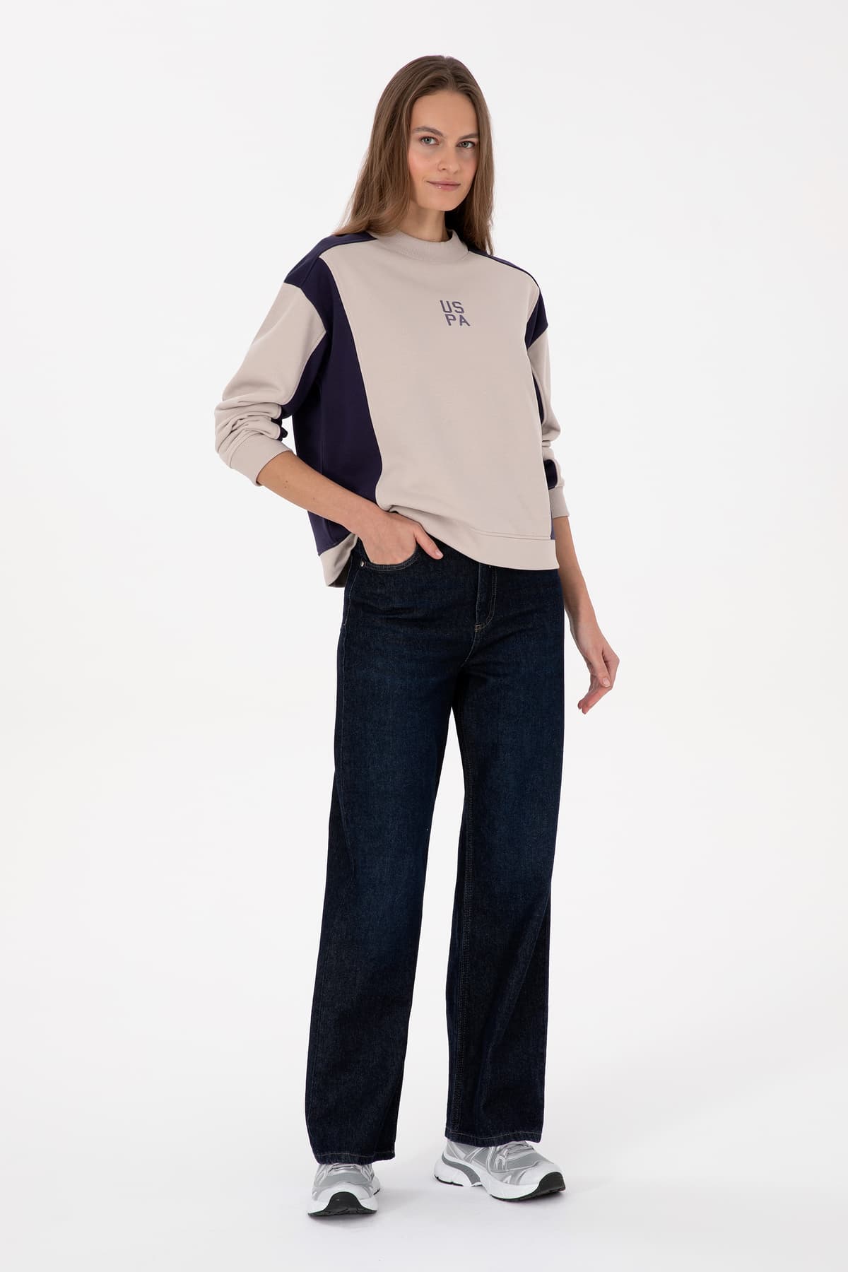 سوئیشرت زنانه U.S. Polo Assn. بنفش تیره یقه گرد مدل 50314951-VR074 سوئیشرت زنانه U.S. Polo Assn. بنفش تیره یقه گرد مدل 50314951-VR074