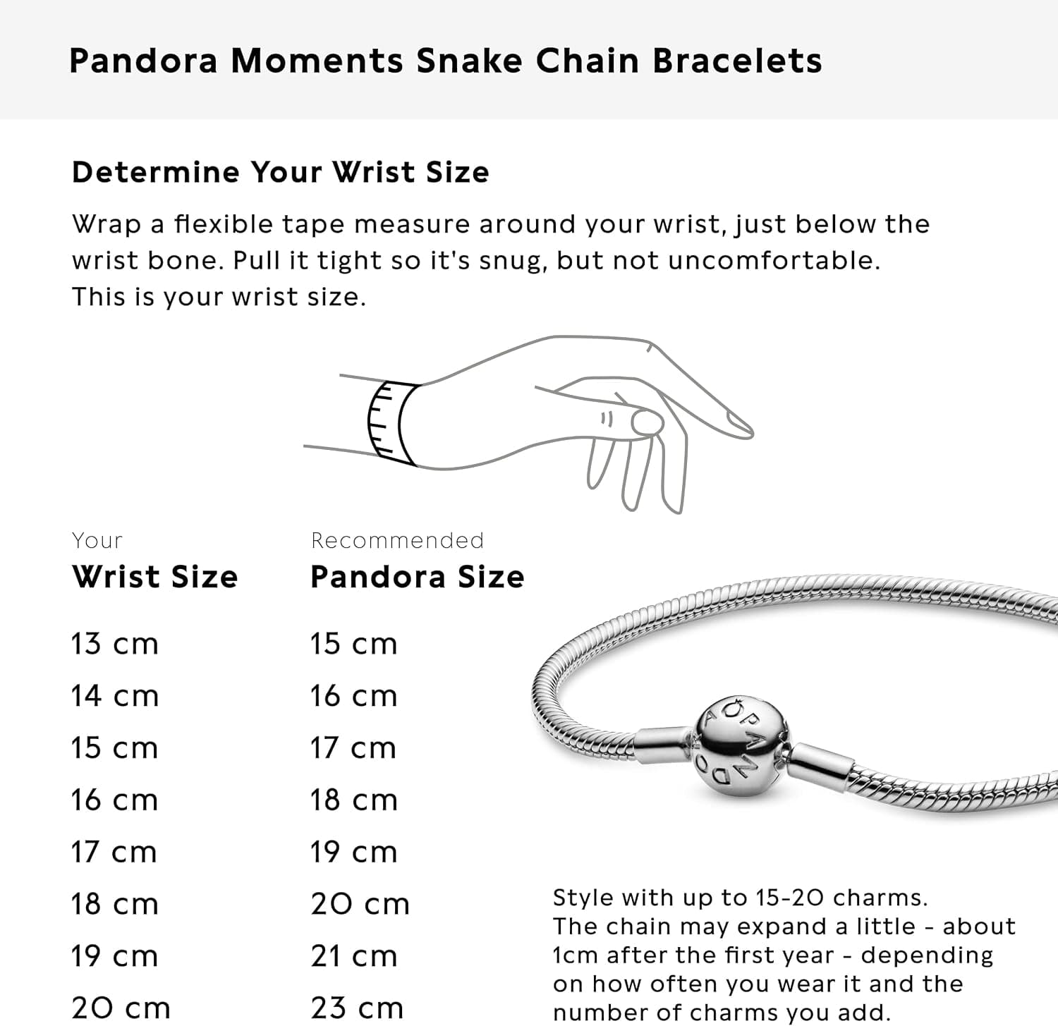 دستبند زنانه PANDORA نقره استرلینگ زنجیری Snake Chain با آویز Smooth Moments دستبند زنانه PANDORA نقره استرلینگ زنجیری Snake Chain با آویز Smooth Moments
