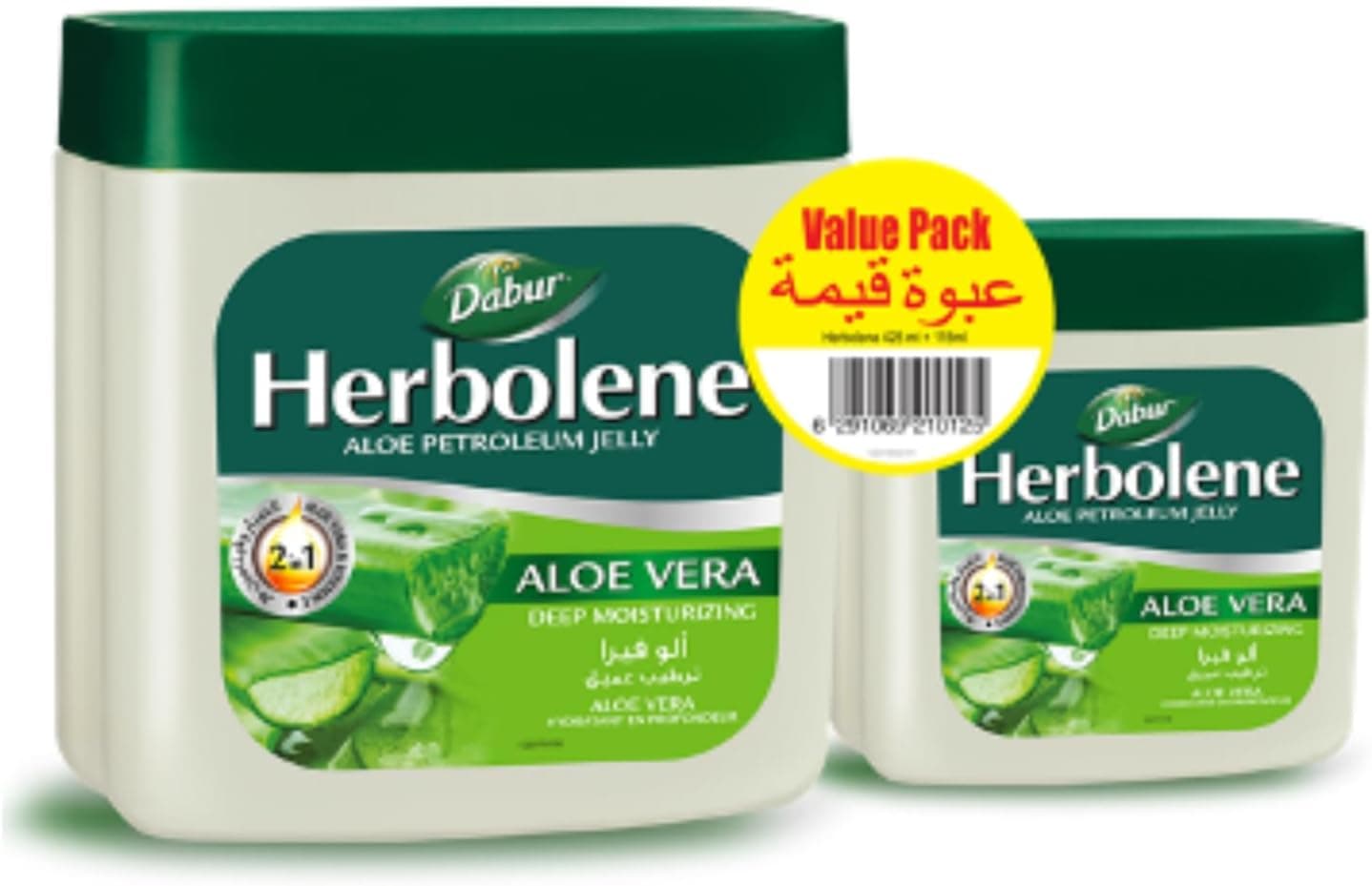 وازلین Dabur Herbolene با آلوئه ورا و ویتامین E 425+115ml وازلین Dabur Herbolene با آلوئه ورا و ویتامین E 425+115ml