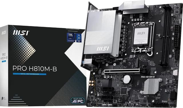 مادربرد MSI مدل PRO H810M-B سوکت 1851 DDR5 6500 MHz(OC) MATX مادربرد MSI مدل PRO H810M-B سوکت 1851 DDR5 6500 MHz(OC) MATX