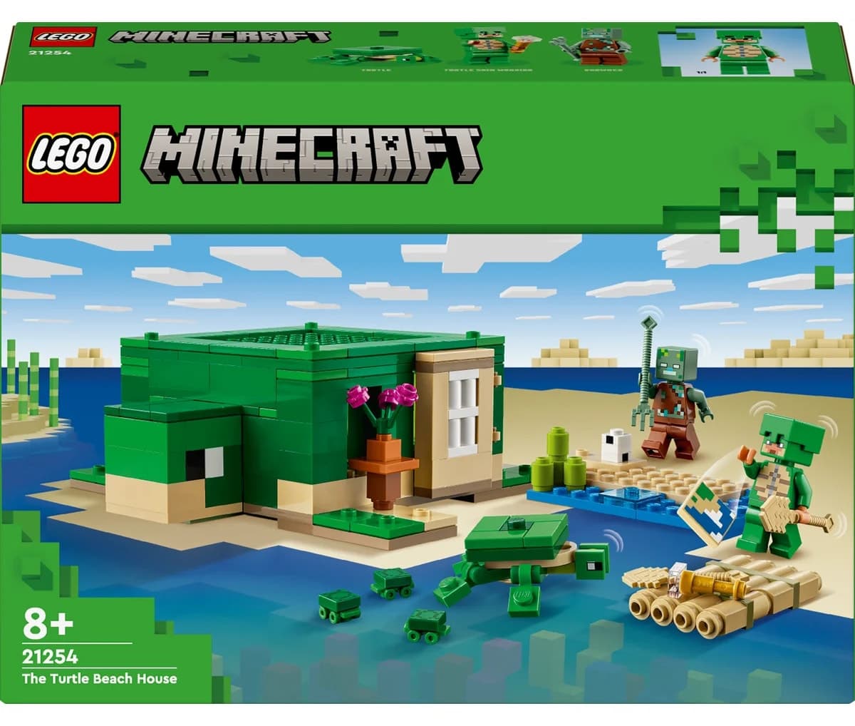 لگو Minecraft خانه ساحلی لاکپشت مدل 21254 234P لگو Minecraft خانه ساحلی لاکپشت مدل 21254 234P
