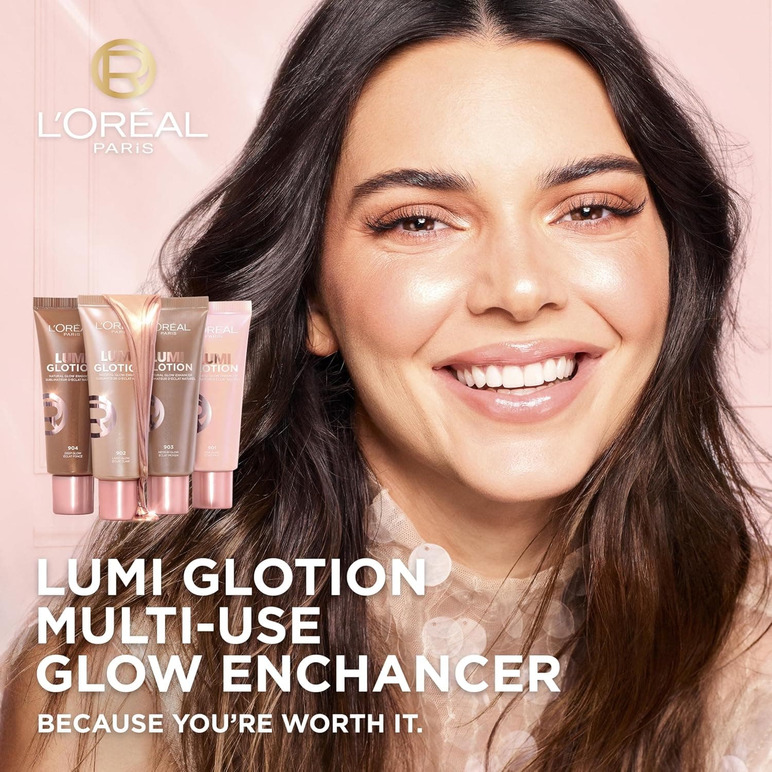 لوسیون روشنکننده Glotion چندکاره L'Oreal Paris با جلوه درخشان طبیعی مدل 901 Fair Glow لوسیون روشنکننده Glotion چندکاره L'Oreal Paris با جلوه درخشان طبیعی مدل 901 Fair Glow