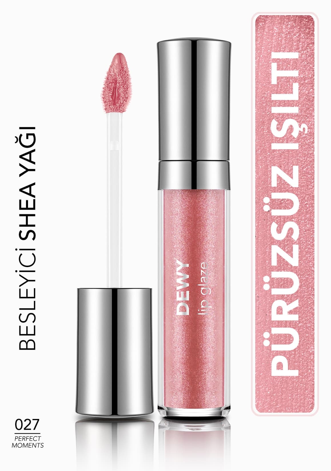 براقکننده لب Flormar مدل Dewy Lip Glaze مرطوبکننده نیمهشفاف صورتی ملایم 014 براقکننده لب Flormar مدل Dewy Lip Glaze مرطوبکننده نیمهشفاف صورتی ملایم 014